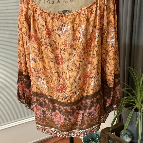 CROSSTREE LANE Peasant top. Sz L - Picture 4 of 6
